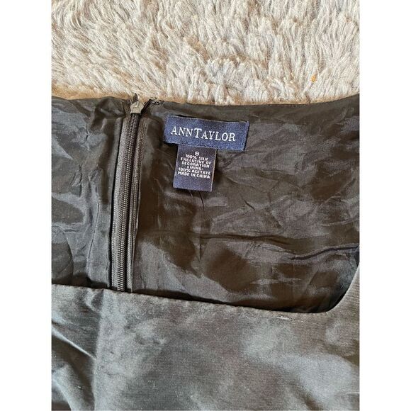 Ann Taylor 90s‎ 100% silk black mini dress size 8 - Picture 7 of 7